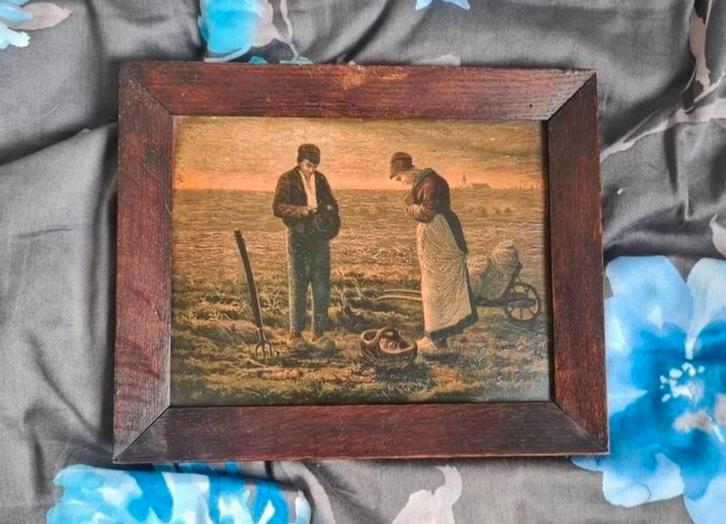 Oude Schilderij met Houten Lijst, Antiek en Kunst, Kunst | Schilderijen | Klassiek, Ophalen