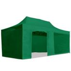 Easy Up Vouw-Tent / Marktkraam 3x6m.Stalen Frame 55kg Groen, Nieuw, Opvouwbaar, Ophalen of Verzenden, Partytent