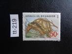 ecuador - reuze schildpad 1986 (tt-219), Ophalen of Verzenden, Gestempeld, Zuid-Amerika