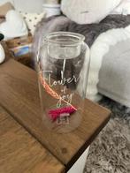 Te koop; glazen Rivièra Maison waxinelichthouder, flowers, Ophalen of Verzenden, Nieuw, Overige materialen, Kandelaar