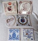 Diverse gedenk tegeltjes koningklijke huis., Verzamelen, Ophalen of Verzenden