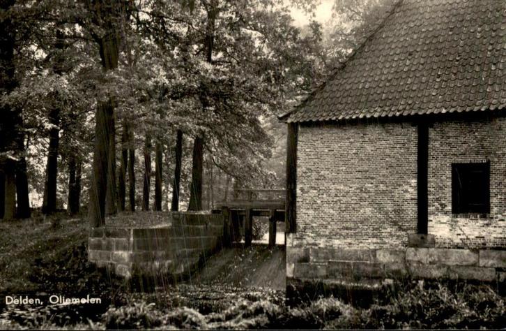 Delden- Oliemolen, Verzamelen, Ansichtkaarten | Nederland, Gelopen, Overijssel, Voor 1920, Ophalen of Verzenden