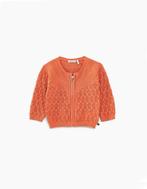 Nieuw 49€: IKKS schattig ajour vestje; blush orange; mt 74, Kinderen en Baby's, Babykleding | Maat 74, Nieuw, Ophalen of Verzenden