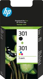 HP 301 - Inktcartridge - Origineel - Zwart en Kleur - 2-Pack, Computers en Software, Printerbenodigdheden, Verzenden, Nieuw, Cartridge