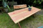 prachtige grote boomstam tuintafel 220 cm, Ophalen, Gebruikt, Onbekend, Onbekend