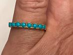 Gouden ring Turkoois, Sieraden, Tassen en Uiterlijk, Ringen, Verzenden, Zo goed als nieuw, 17 tot 18, Met edelsteen