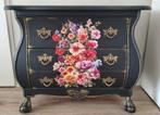 Chique gerestyled zwart buikkastje, Huis en Inrichting, Kasten | Ladekasten, Ophalen, 50 tot 100 cm, Zo goed als nieuw, Minder dan 100 cm