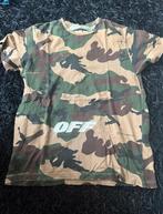 Off white camouflage t shirt, Ophalen of Verzenden, Zo goed als nieuw, Maat 46 (S) of kleiner, Groen