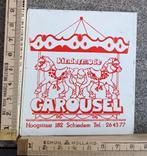 Vintage sticker Kindermode Carousel draaimolen kermis, Verzamelen, Ophalen of Verzenden, Zo goed als nieuw, Overige typen