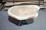 Ronde Suar boomstamtafel- 110- 150 cm-BT175, Ophalen, Nieuw