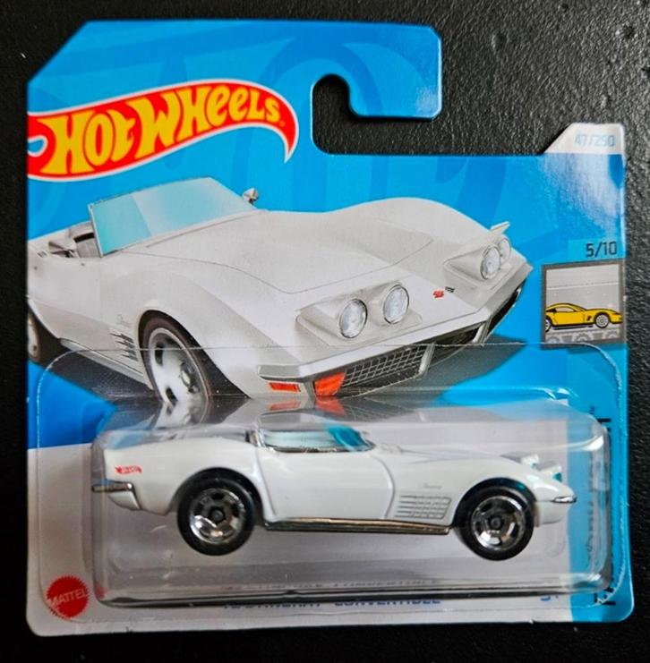 Hotwheels 72 corvette stingray convertible wit, Hobby en Vrije tijd, Modelauto's | Overige schalen, Nieuw, Auto, Ophalen of Verzenden