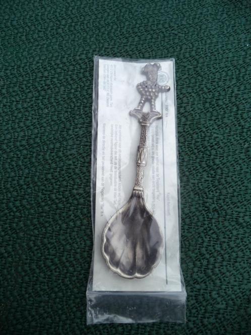 filpje tiel tinnen lepel jamlepel decoratielepel, Antiek en Kunst, Antiek | Tin, Ophalen of Verzenden
