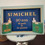 Oude kartonnen winkel display van St. Michel, Verzamelen, Ophalen of Verzenden, Gebruikt, Reclamebord
