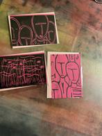 3 Kunstkaarten Linosnede met Enveloppe, Verzenden, Nieuw, Overige thema's