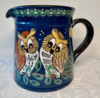 Kan met uilen Majolica, Antiek en Kunst, Antiek | Keramiek en Aardewerk, Ophalen of Verzenden