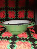 Vintage Emaille Vergiet Groen, Antiek en Kunst, Antiek | Emaille, Ophalen of Verzenden