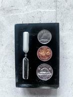 Vintage zandloper met Canadese Munten, Ophalen of Verzenden, Buitenland, Munten