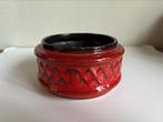 Vintage rood West Germany bloempot 7,5x11cm, Ophalen of Verzenden