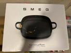 Smeg gietijzeren grillpan nieuw 26cm, Huis en Inrichting, Keuken | Potten en Pannen, Ophalen of Verzenden, Nieuw