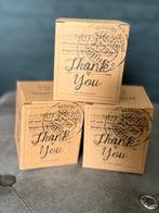 3x Riviera Maison Candle in a Box Thank You, Ophalen of Verzenden, Nieuw, Overige materialen, Minder dan 25 cm