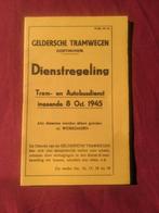 Dienstregeling GTW 1945 ( facsimile), Ophalen of Verzenden, Trein, Boek of Tijdschrift
