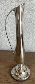 Vintage verzilverd vaasje met oor, Ophalen of Verzenden