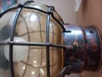 Antieke koperen scheepslamp, Ophalen of Verzenden