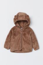 Baby H&M teddy bont vest jacket jas jasje bruin maat 98, Gebruikt, Trui of Vest, H&M, Ophalen of Verzenden