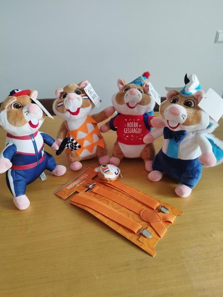AH Hamster; F1, Geslaagd, Prins Carnaval, Vlaggetjes knuffel, Verzamelen, Supermarktacties, Albert Heijn, Ophalen of Verzenden