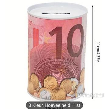 NIEUWE EURO ONTWERP BLIK SPAARPOTTEN.  HELEMAAL NIEUW  beschikbaar voor biedingen