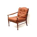 Vintage design fauteuil jaren '60 70 mid century chair retro, Verzenden, Gebruikt, 75 tot 100 cm