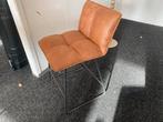 Ruby Barstoel Cognac - Showroommodel met Korting!, Ophalen, Met voetsteun, 60 tot 90 cm, Nieuw
