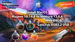 macOS Mojave 10.14.6-Ventura 13.6.6 5in1 USB Installer 64GB, Computers en Software, Besturingssoftware, Nieuw, MacOS, Ophalen of Verzenden