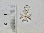 Zilveren hangertje MALTEZER CROSS (kruis) model 925 zilver, Verzenden, Zo goed als nieuw, Kruis of Symbool, Zilver