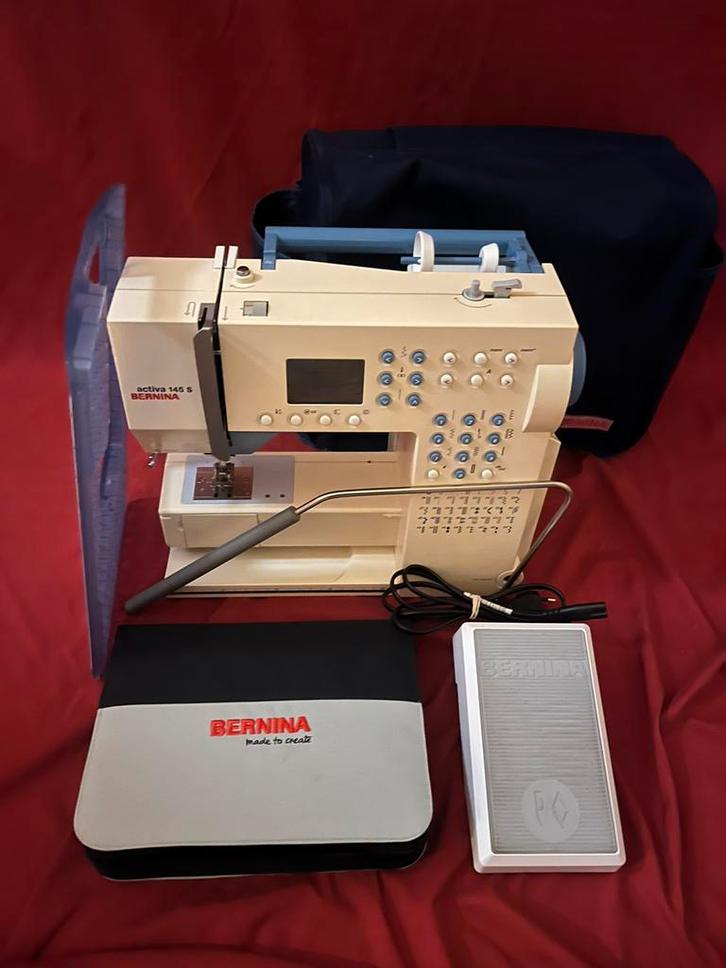 Vrije arm Bernina Activa 145S in nieuwstaat., Hobby en Vrije tijd, Naaimachines en Toebehoren, Zo goed als nieuw, Naaimachine