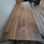 Eiken eettafel, Ophalen, 200 cm of meer, 50 tot 100 cm, Zo goed als nieuw
