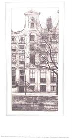 Wenckebach Prent Cromhouthuizen Herengracht Amsterdam 1970, Antiek en Kunst, Ophalen of Verzenden