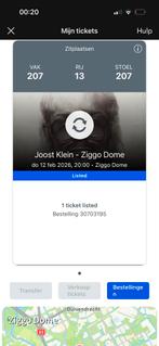 TICKET JOOST KLEIN ZIGGO DOME!, Eén persoon