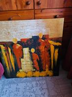 Abstract Schilderij met Figuren, Antiek en Kunst, Kunst | Schilderijen | Klassiek, Ophalen of Verzenden