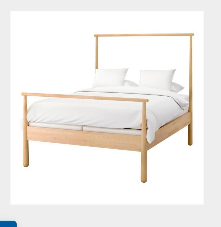 Gjora bed ikea inclusief matrassen en lattenbodem, Huis en Inrichting, Slaapkamer | Bedden, Zo goed als nieuw, Tweepersoons, 160 cm