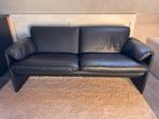 Leolux Bora Bora 2,5-zits bank - Zwart leder - bijna nieuwst, Ophalen, Tijdloos design, Gebruikt, 150 tot 200 cm