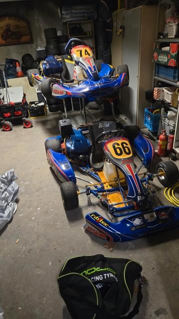 2x ms kart honda 390cc + trailer + alle toebehoren. beschikbaar voor biedingen