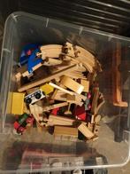 Houten Treinbaan met Treintjes - Brio, Ikea, Hema, Kinderen en Baby's, Speelgoed | Houten speelgoed, Ophalen of Verzenden, Gebruikt