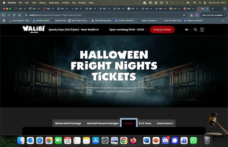 Walibi fright Night Kaartje over van 26-2 nov, Tickets en Kaartjes, Recreatie | Pretparken en Attractieparken, Eén persoon, Ticket of Toegangskaart