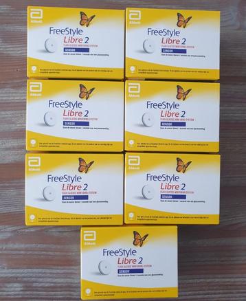 7 stuks Freestyle Libre-2 sensoren  beschikbaar voor biedingen