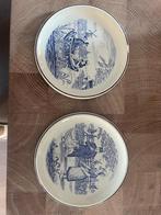 Twee Boch Delfts Blauwe Borden, Antiek en Kunst, Ophalen of Verzenden