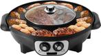 Elektrische BBQ Pan - 2 in 1 - 2200W - Gourmet - Hotpot Elec, Hobby en Vrije tijd, Verzenden, Nieuw