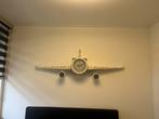 Wand klok vliegtuig, Ophalen, Zo goed als nieuw, Wandklok