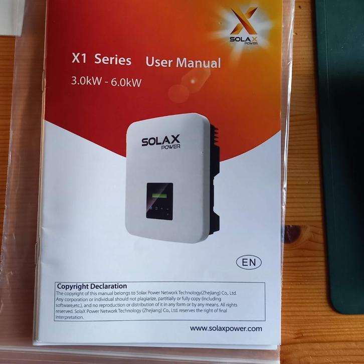 Solax X1-4.2-T-D(L) zonnepaneel omvormer – 4,2 kW – met WiFi, Doe-het-zelf en Verbouw, Elektra en Kabels, Zo goed als nieuw, Overige typen