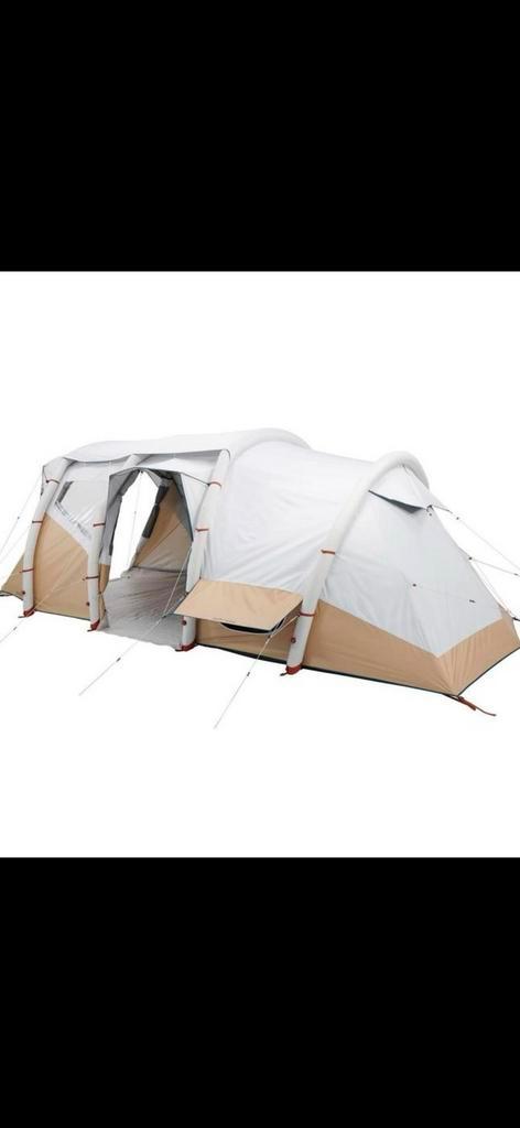 QUECHUA Air Seconds 6.3 F&B - mét pomp - mét 2 stoeltjes, Caravans en Kamperen, Tenten, tot en met 6, Gebruikt, Ophalen